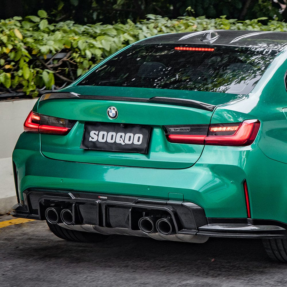 SOOQOO Diffuser SOOQOO V1 BMW M3 G80 Rear Diffuser In Prepreg Carbon Fiber
