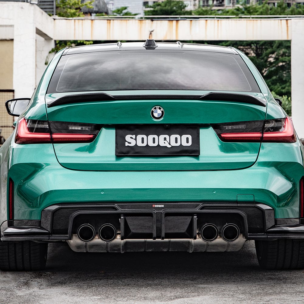 SOOQOO Diffuser SOOQOO V1 BMW M3 G80 Rear Diffuser In Prepreg Carbon Fiber