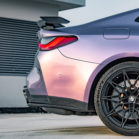SOOQOO Diffuser SOOQOO V1 BMW M4 G82 Rear Diffuser W/Brake Light In Prepreg Carbon Fiber