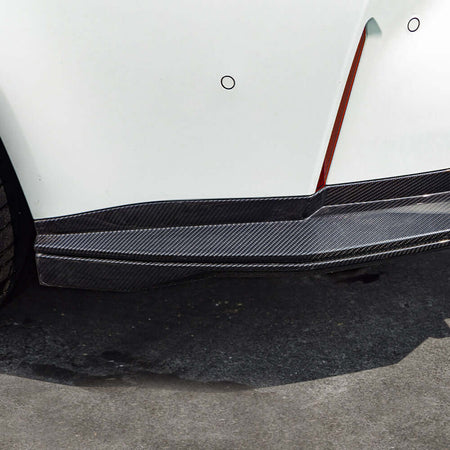 SOOQOO Diffuser SOOQOO V2 BMW M3 G80 Rear Diffuser W/Brake Light In Prepreg Carbon Fiber