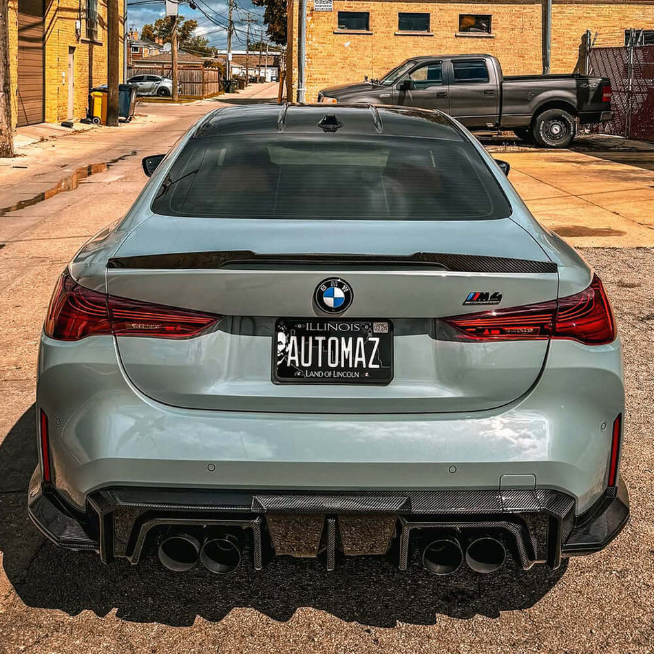 SOOQOO Diffuser SOOQOO V2 BMW M4 G82 G83 Rear Diffuser In Prepreg Carbon Fiber