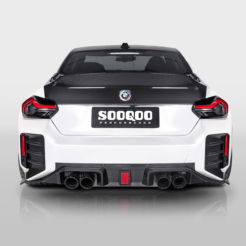 SOOQOO Diffuser SOOQOO V3 BMW M2 G87 Rear Diffuser In Prepreg Carbon Fiber