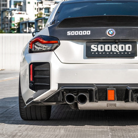 SOOQOO Diffuser SOOQOO V3 BMW M2 G87 Rear Diffuser In Prepreg Carbon Fiber