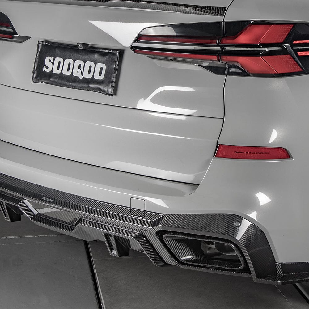 SOOQOO Exhaust SOOQOO BMW X5 G05 Exhaust Tips In Prepreg Carbon Fiber