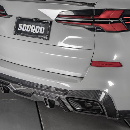 SOOQOO Exhaust SOOQOO BMW X5 G05 Exhaust Tips In Prepreg Carbon Fiber