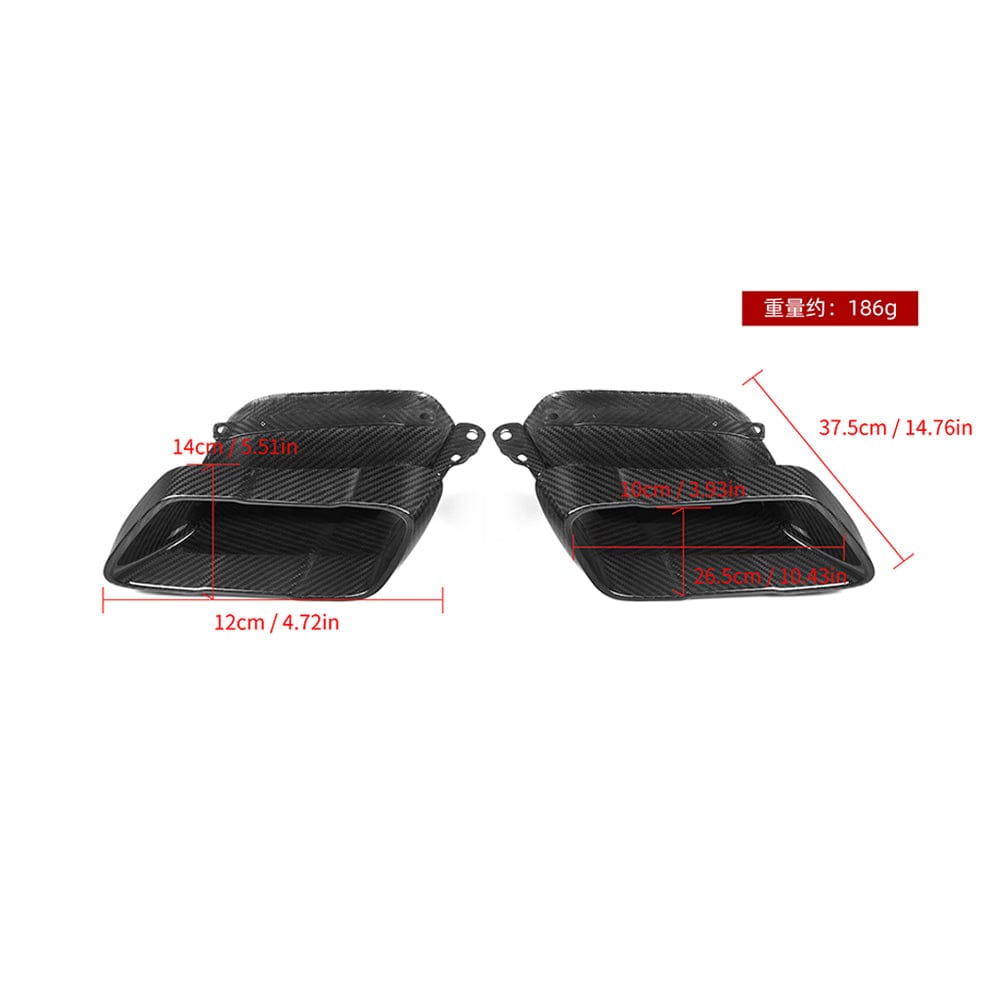 SOOQOO Exhaust SOOQOO BMW X5 G05 Exhaust Tips In Prepreg Carbon Fiber