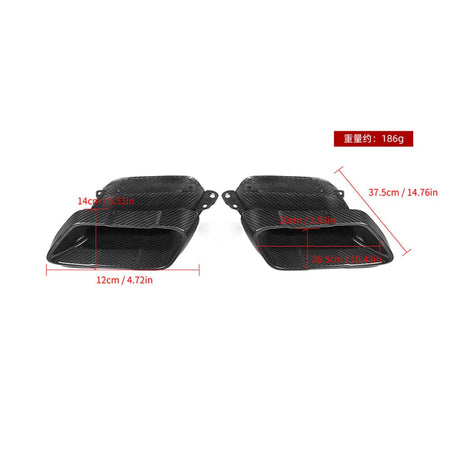 SOOQOO Exhaust SOOQOO BMW X5 G05 Exhaust Tips In Prepreg Carbon Fiber