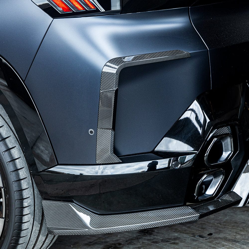 SOOQOO Front Bumper Trim SOOQOO BMW XM G09 Rear Bumper Insert In Prepreg Carbon Fiber