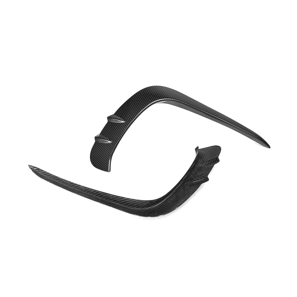 SOOQOO Front Bumper Trim SOOQOO MERCEDES-AMG CLE 53 C236 Front Bumper Inserts In Prepreg Carbon Fiber