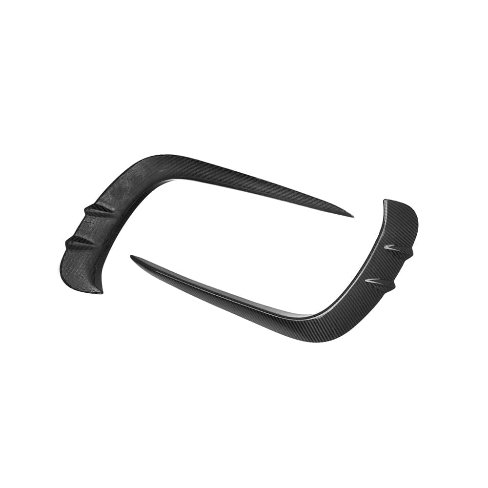 SOOQOO Front Bumper Trim SOOQOO MERCEDES-AMG CLE 53 C236 Front Bumper Inserts In Prepreg Carbon Fiber