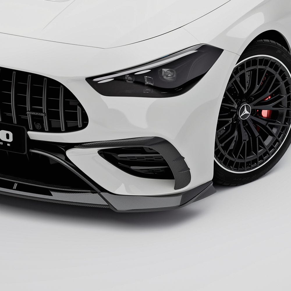 SOOQOO Front Bumper Trim SOOQOO MERCEDES-AMG CLE 53 C236 Front Bumper Inserts In Prepreg Carbon Fiber