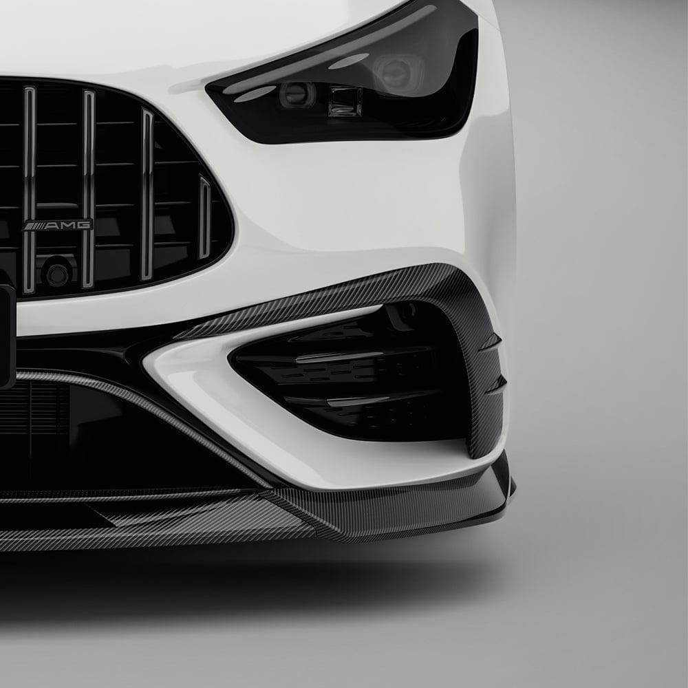 SOOQOO Front Bumper Trim SOOQOO MERCEDES-AMG CLE 53 C236 Front Bumper Inserts In Prepreg Carbon Fiber