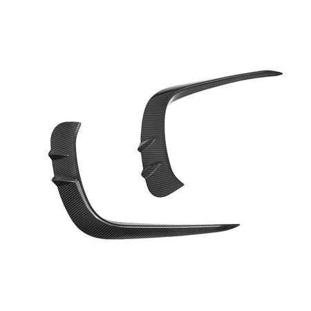 SOOQOO Front Bumper Trim SOOQOO MERCEDES-AMG CLE 53 C236 Front Bumper Inserts In Prepreg Carbon Fiber