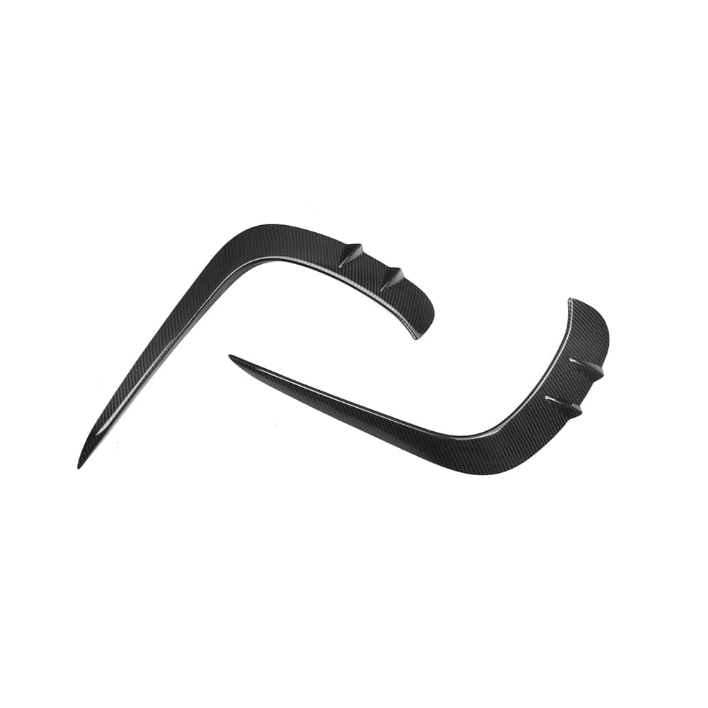 SOOQOO Front Bumper Trim SOOQOO MERCEDES-AMG CLE 53 C236 Front Bumper Inserts In Prepreg Carbon Fiber