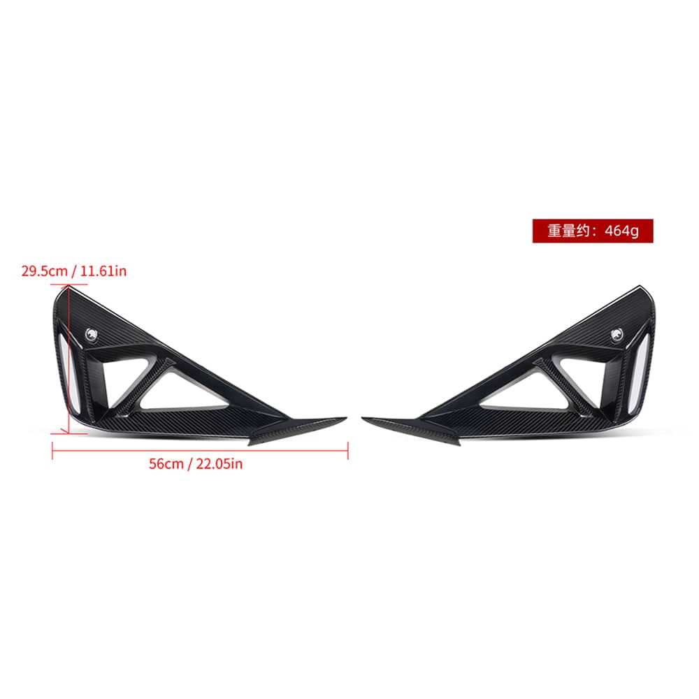SOOQOO Front Duct SOOQOO BMW 2 Series G42 Air Inlets In Prepreg Carbon Fiber