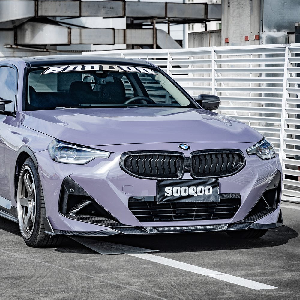 SOOQOO Front Duct SOOQOO BMW 2 Series G42 Air Inlets In Prepreg Carbon Fiber