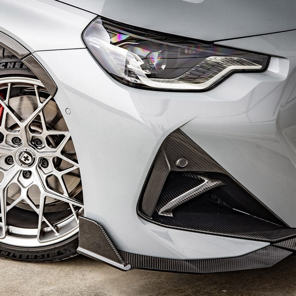 SOOQOO Front Duct SOOQOO BMW 2 Series G42 Air Inlets In Prepreg Carbon Fiber