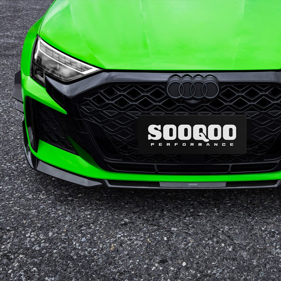 SOOQOO Front Lip SOOQOO AUDI RS3 8Y Facelift Front Lip In Prepreg Carbon Fiber