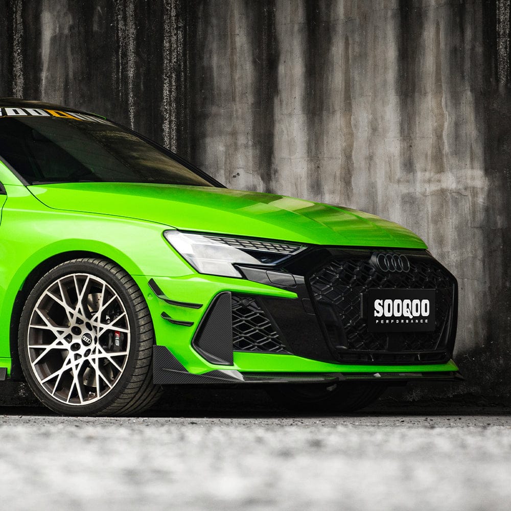 SOOQOO Front Lip SOOQOO AUDI RS3 8Y Facelift Front Lip In Prepreg Carbon Fiber
