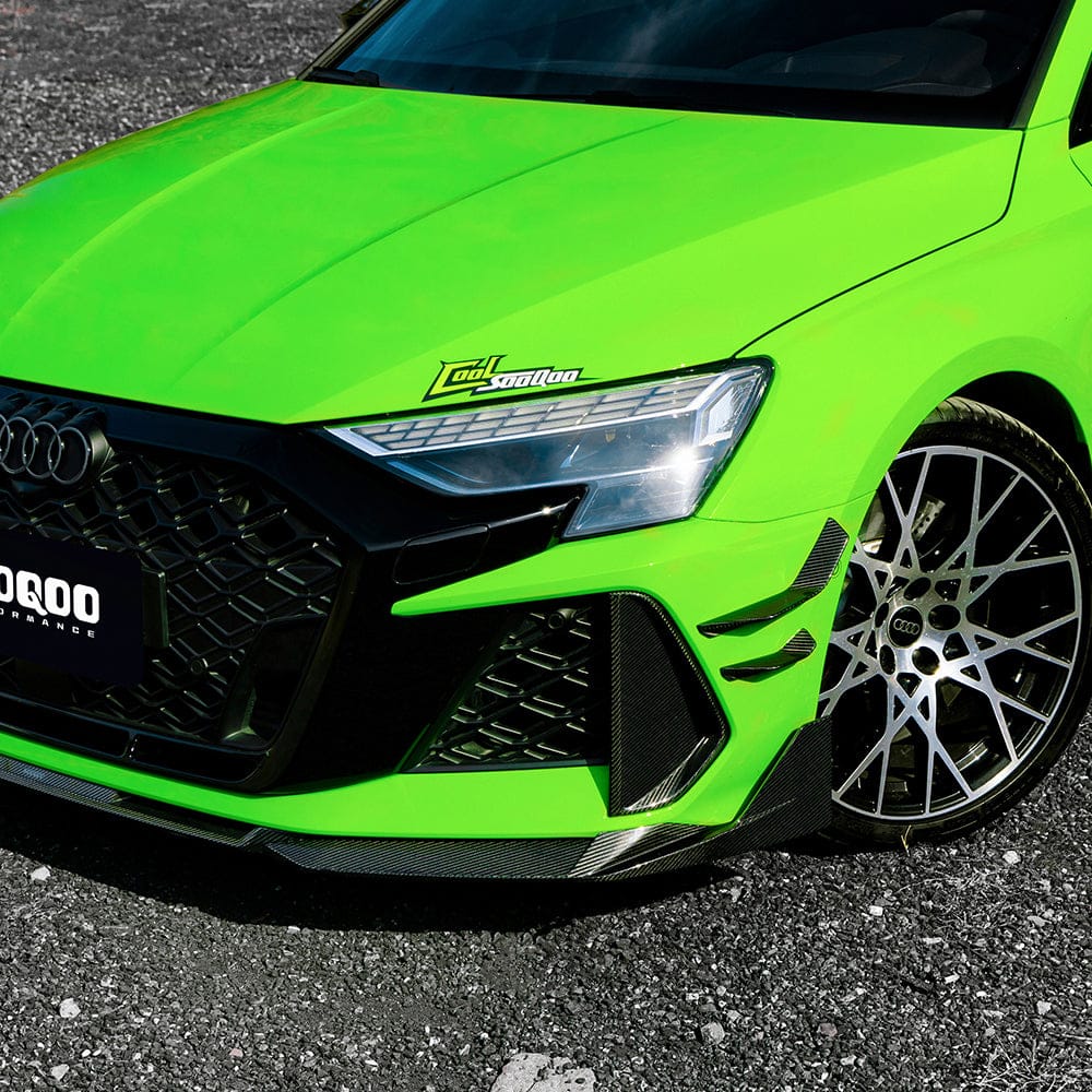 SOOQOO Front Lip SOOQOO AUDI RS3 8Y Facelift Front Lip In Prepreg Carbon Fiber