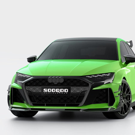 SOOQOO Front Lip SOOQOO AUDI RS3 8Y Facelift Front Lip In Prepreg Carbon Fiber