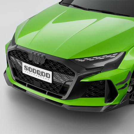 SOOQOO Front Lip SOOQOO AUDI RS3 8Y Facelift Front Lip In Prepreg Carbon Fiber