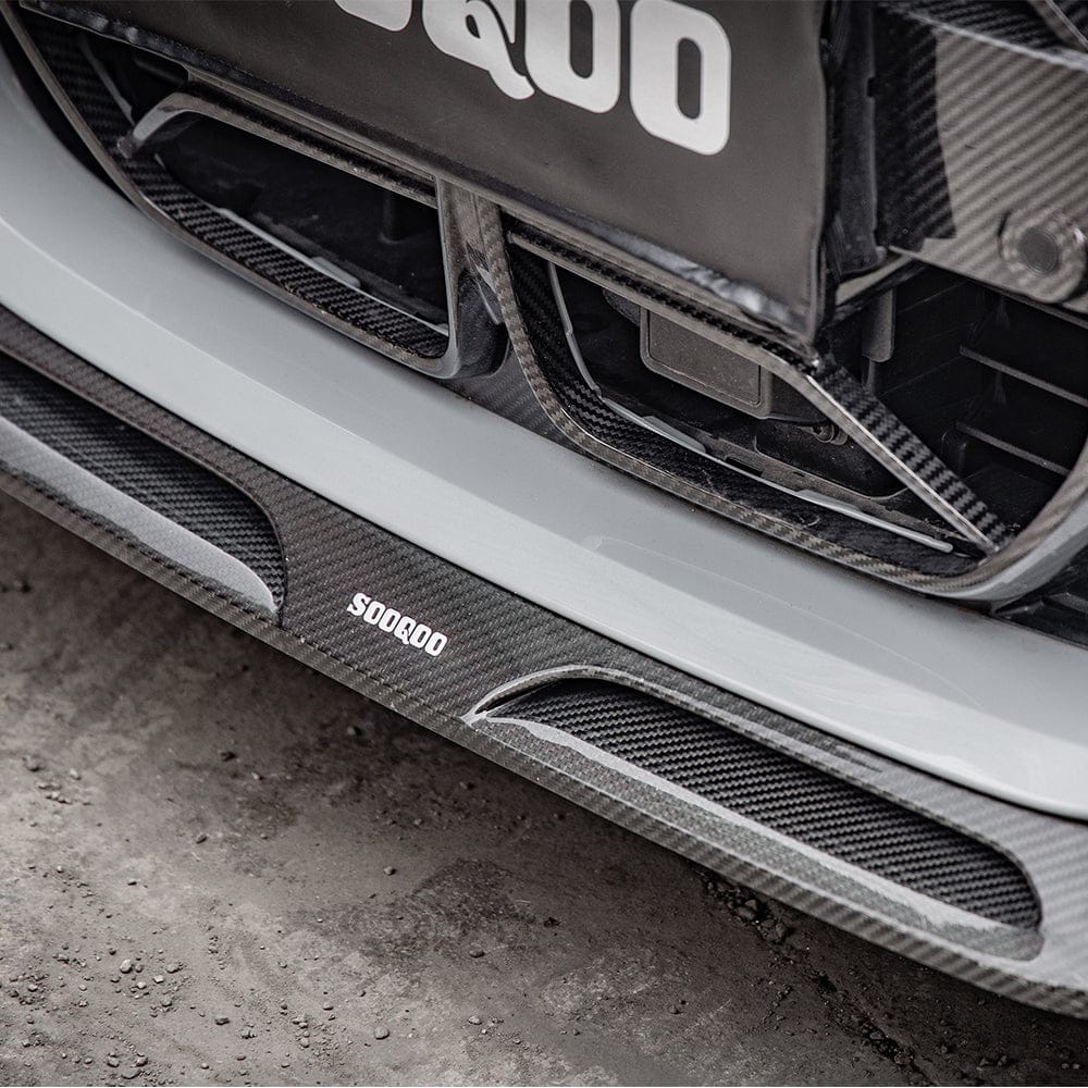 SOOQOO Front Lip SOOQOO BMW 4 Series G26 Front Lip In Prepreg Carbon Fiber
