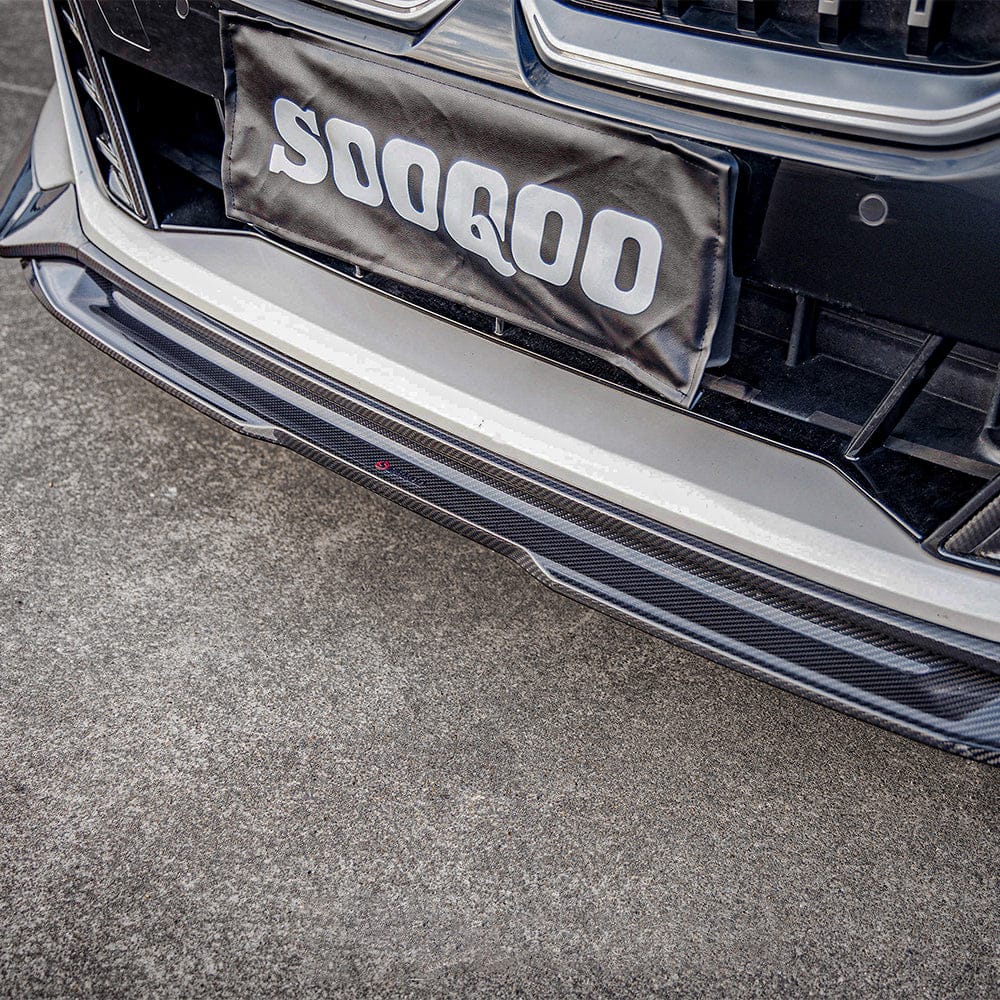 SOOQOO Front Lip SOOQOO BMW 5 Series G60 Front Lip In Prepreg Carbon Fiber