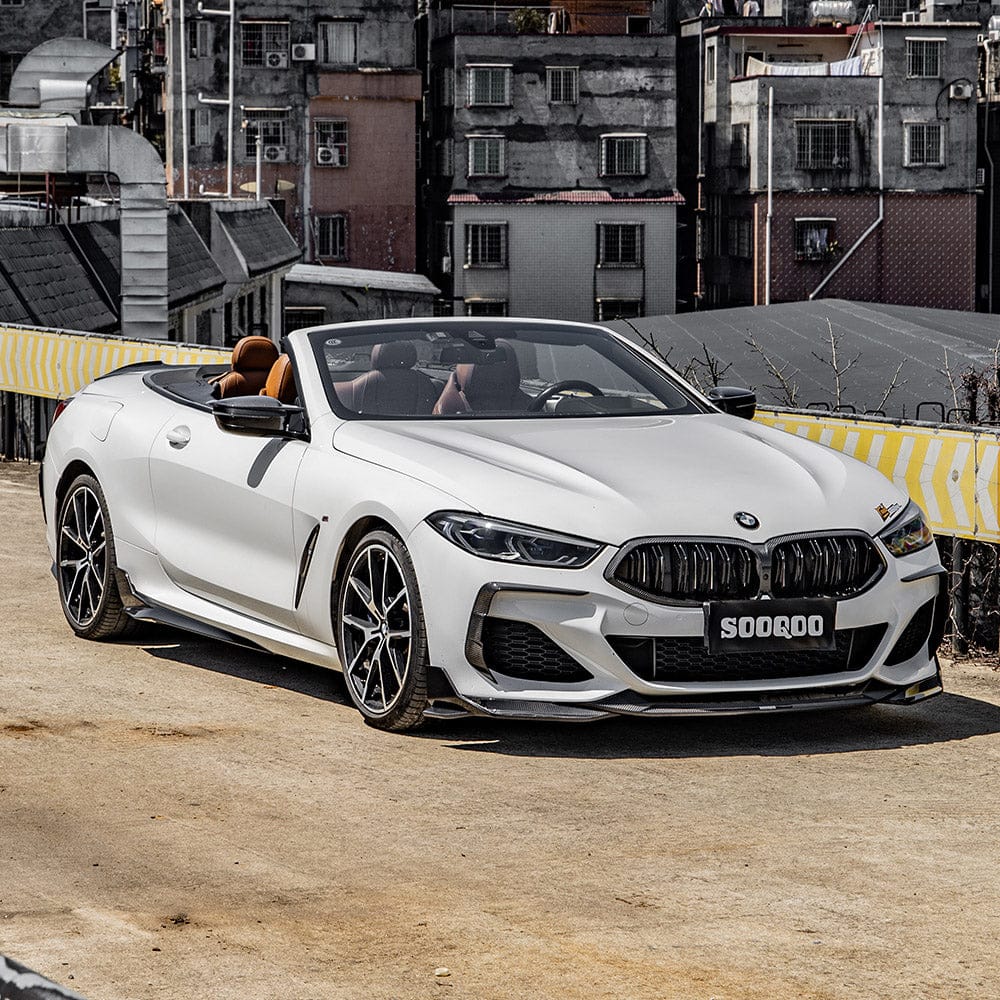 SOOQOO Front Lip SOOQOO BMW 8 Series G16 Front Lip In Prepreg Carbon Fiber
