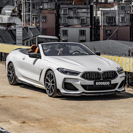 SOOQOO Front Lip SOOQOO BMW 8 Series G16 Front Lip In Prepreg Carbon Fiber