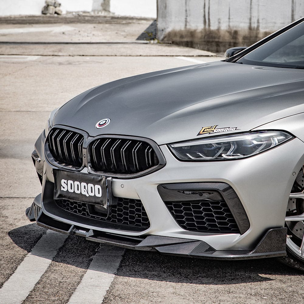 SOOQOO Front Lip SOOQOO BMW M8 F9x Front Lip In Prepreg Carbon Fiber