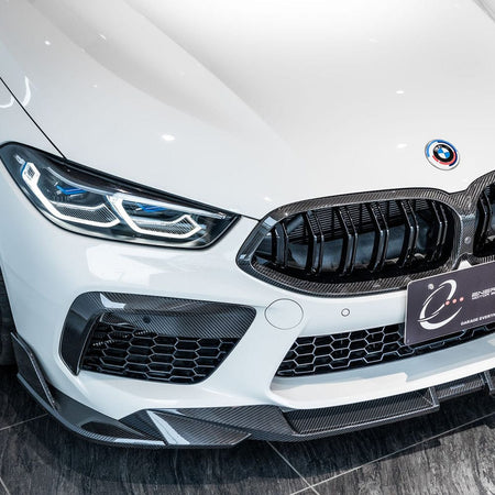 SOOQOO Front Lip SOOQOO BMW M8 F9x Front Lip In Prepreg Carbon Fiber