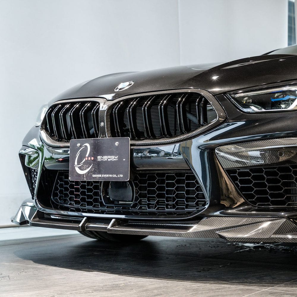 SOOQOO Front Lip SOOQOO BMW M8 F9x Front Lip In Prepreg Carbon Fiber