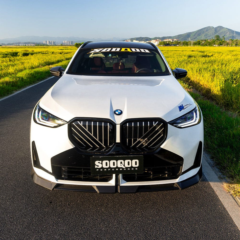 SOOQOO Front Lip SOOQOO BMW X3 G45 Front Lip in Prepreg Carbon Fiber