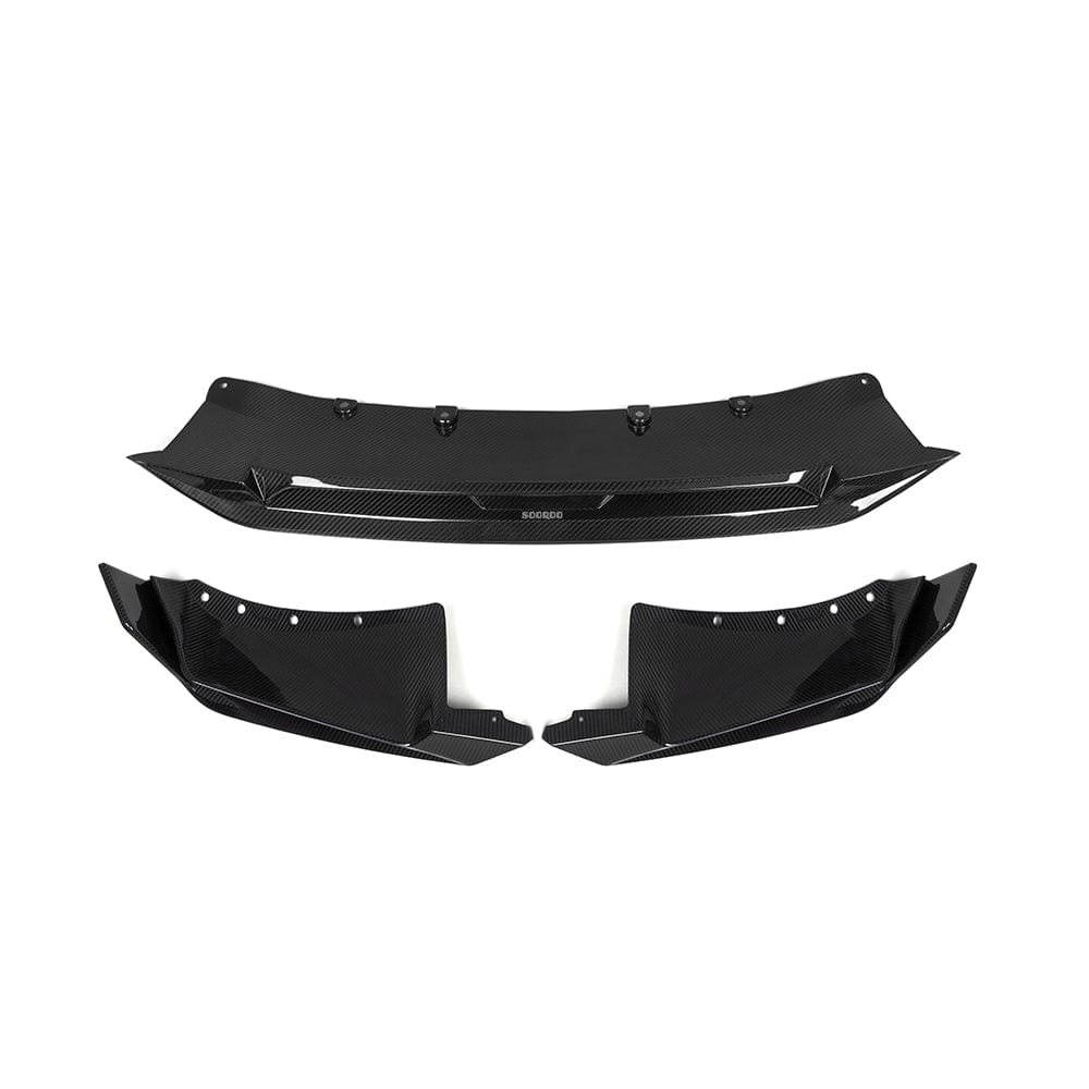 SOOQOO Front Lip SOOQOO BMW X5 G05 LCI Front Lip In Prepreg Carbon Fiber