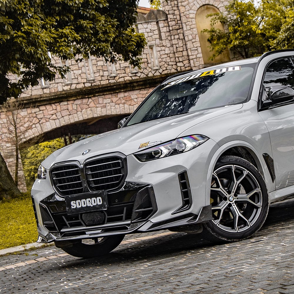 SOOQOO Front Lip SOOQOO BMW X5 G05 LCI Front Lip In Prepreg Carbon Fiber