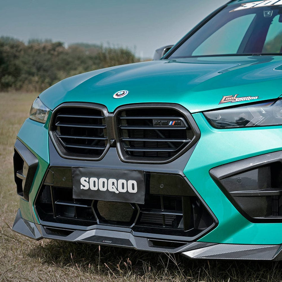 SOOQOO Front Lip SOOQOO BMW X5M F95 LCI Front Lip In Prepreg Carbon Fiber