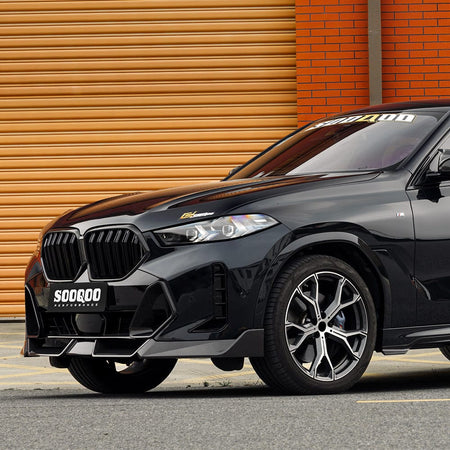 SOOQOO Front Lip SOOQOO BMW X6 G06 Facelift Front Lip In Prepreg Carbon Fiber