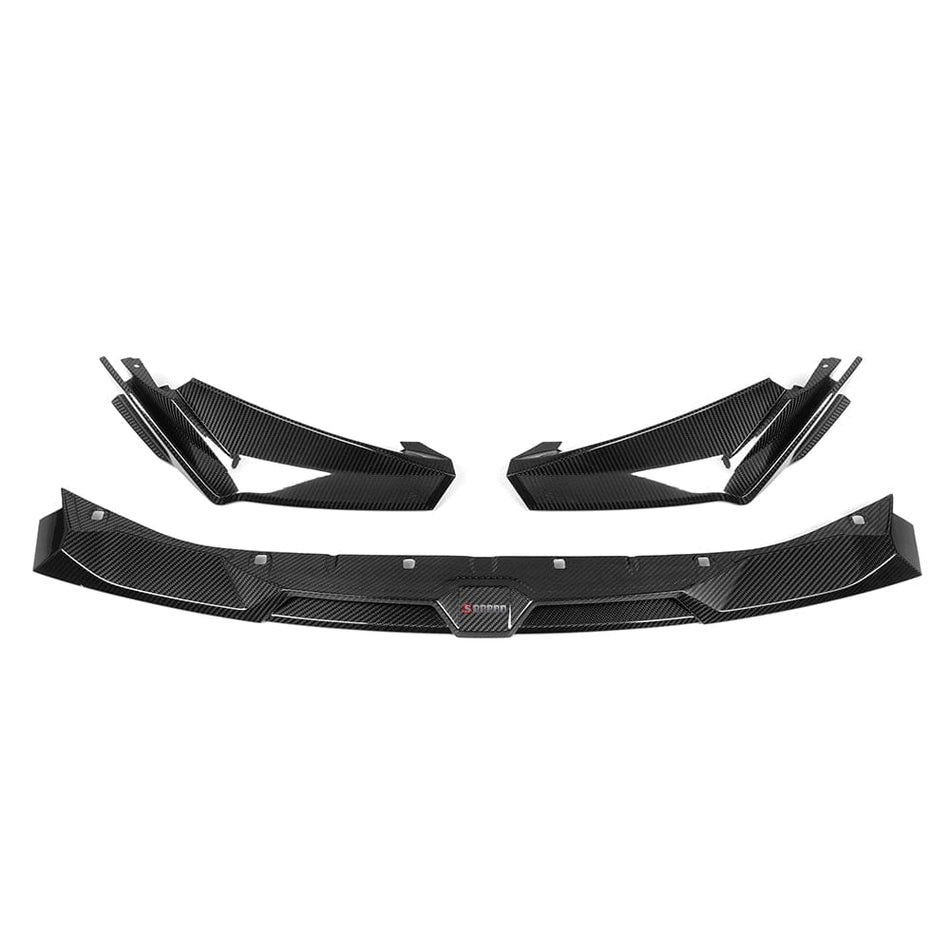 SOOQOO Front Lip SOOQOO V1 BMW G8x M3 M4 Front Lip In Prepreg Carbon Fiber