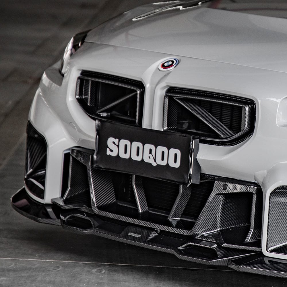 SOOQOO Front Lip SOOQOO V1 BMW M2 G87 Front Lip In Prepreg Carbon Fiber