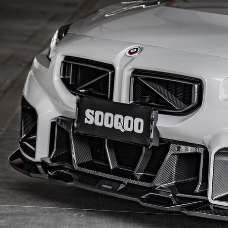 SOOQOO Front Lip SOOQOO V1 BMW M2 G87 Front Lip In Prepreg Carbon Fiber
