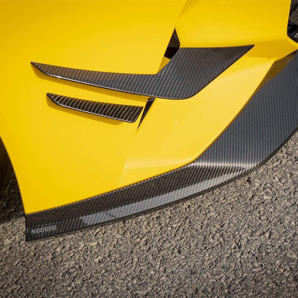 SOOQOO Front Lip SOOQOO V1 BMW M5 G90 Front Lip In Prepreg Carbon Fiber