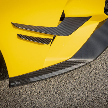 SOOQOO Front Lip SOOQOO V1 BMW M5 G90 Front Lip In Prepreg Carbon Fiber