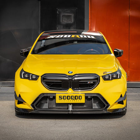SOOQOO Front Lip SOOQOO V1 BMW M5 G90 Front Lip In Prepreg Carbon Fiber