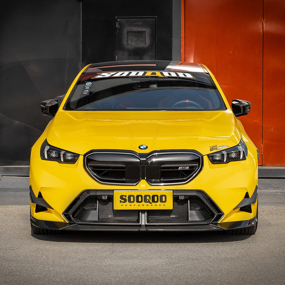 SOOQOO Front Lip SOOQOO V1 BMW M5 G90 Front Lip In Prepreg Carbon Fiber