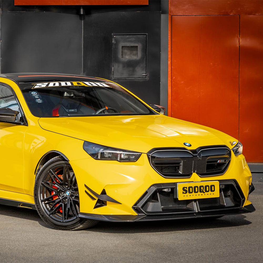 SOOQOO Front Lip SOOQOO V1 BMW M5 G90 Front Lip In Prepreg Carbon Fiber