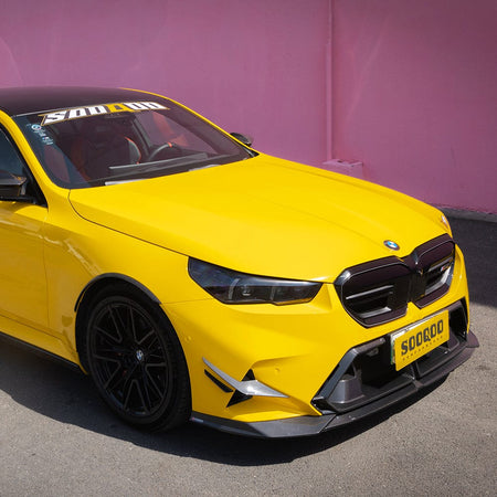 SOOQOO Front Lip SOOQOO V1 BMW M5 G90 Front Lip In Prepreg Carbon Fiber