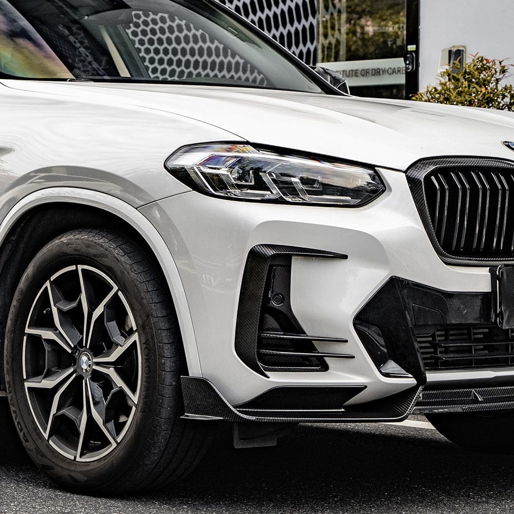 SOOQOO Front Lip SOOQOO V1 BMW X3 G01 LCI Front Lip In Prepreg Carbon Fiber