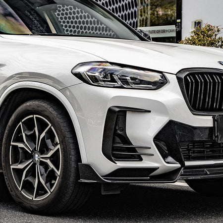 SOOQOO Front Lip SOOQOO V1 BMW X3 G01 LCI Front Lip In Prepreg Carbon Fiber