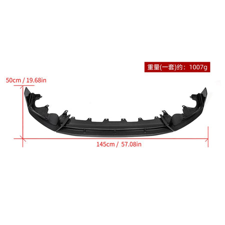 SOOQOO Front Lip SOOQOO V1 BMW X3 G01 LCI Front Lip In Prepreg Carbon Fiber